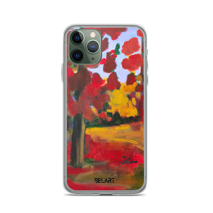 Funda transparente para iPhone® Red Forest