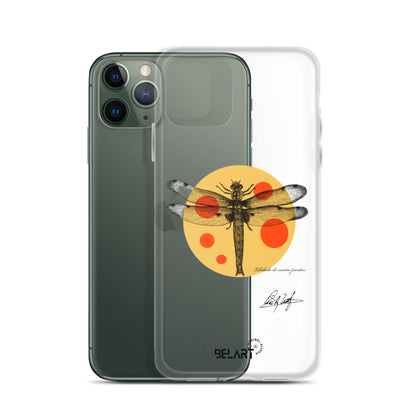 Funda transparente para iPhone® Libélula De Cuatro Puntos