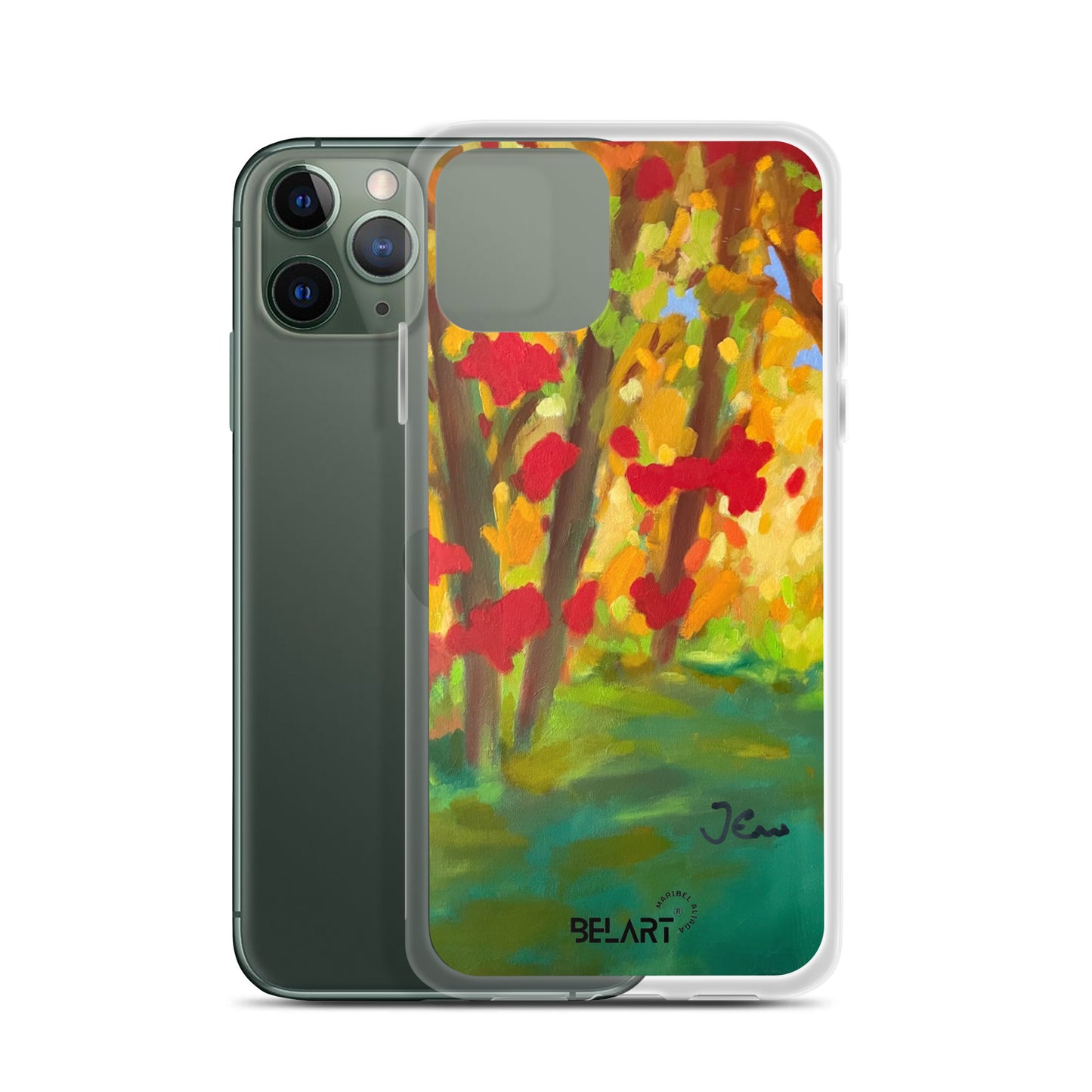 Funda transparente para iPhone® Autumn Leaves