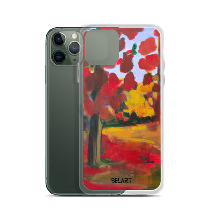 Funda transparente para iPhone® Red Forest