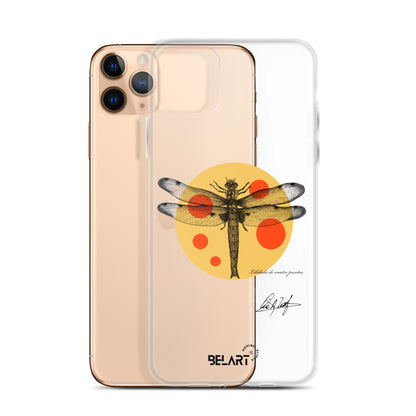 Funda transparente para iPhone® Libélula De Cuatro Puntos