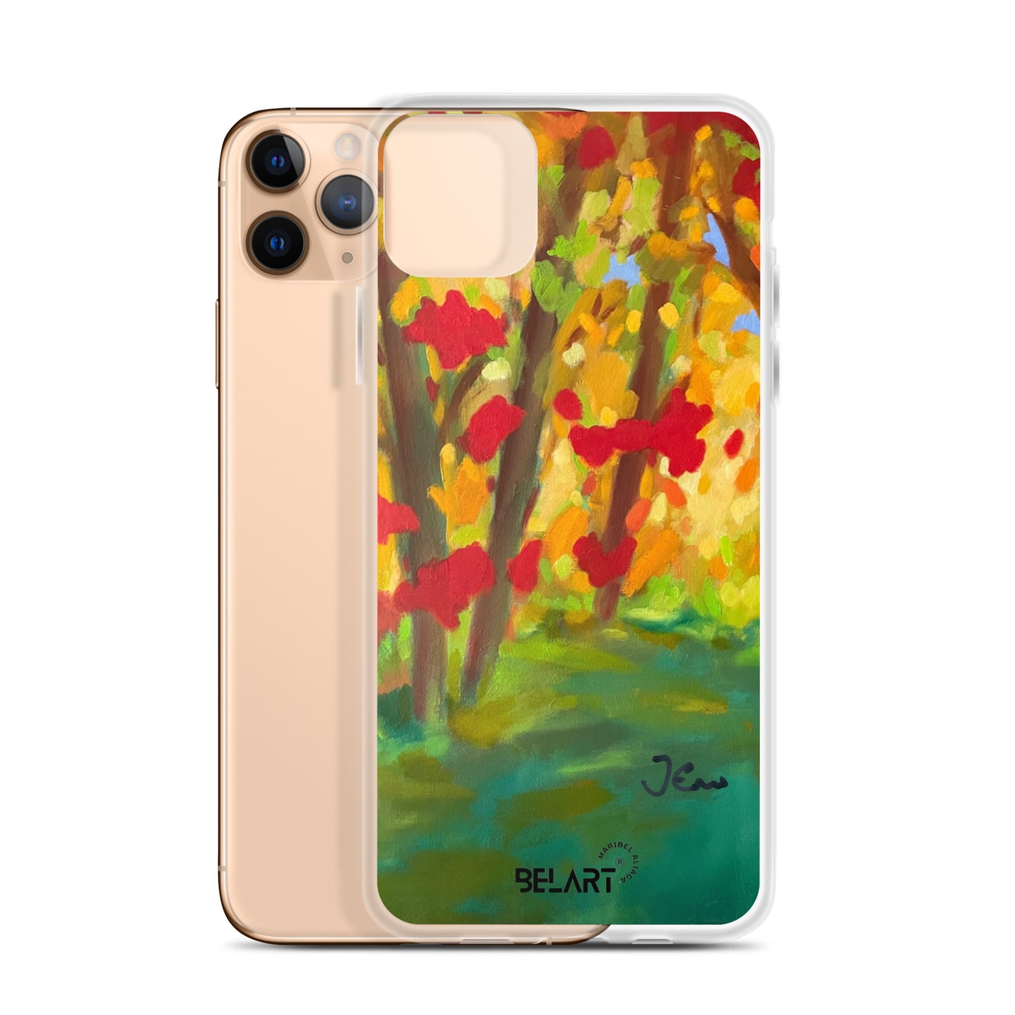 Funda transparente para iPhone® Autumn Leaves