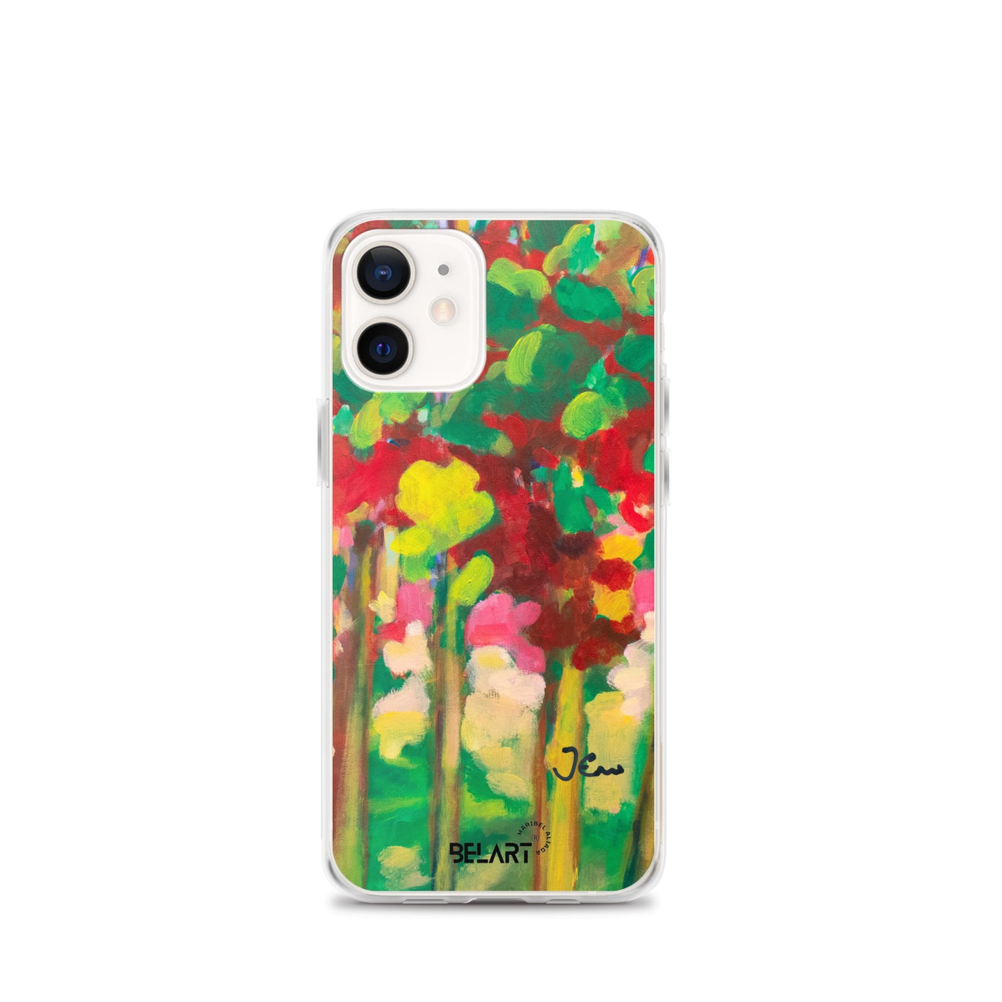 Funda transparente para iPhone® Strawberry Leaves