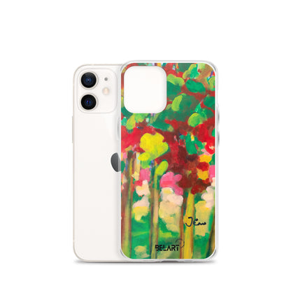 Funda transparente para iPhone® Strawberry Leaves