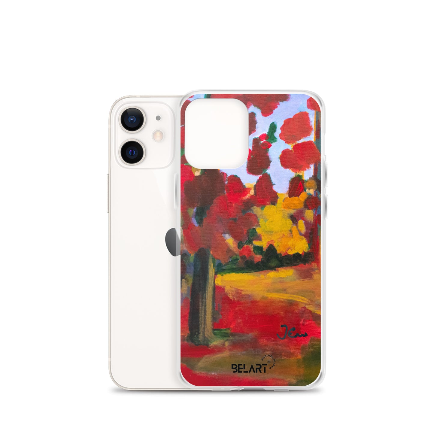 Funda transparente para iPhone® Red Forest