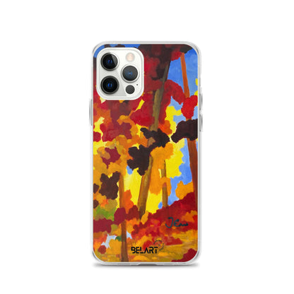 Funda transparente para iPhone® Burning Forest