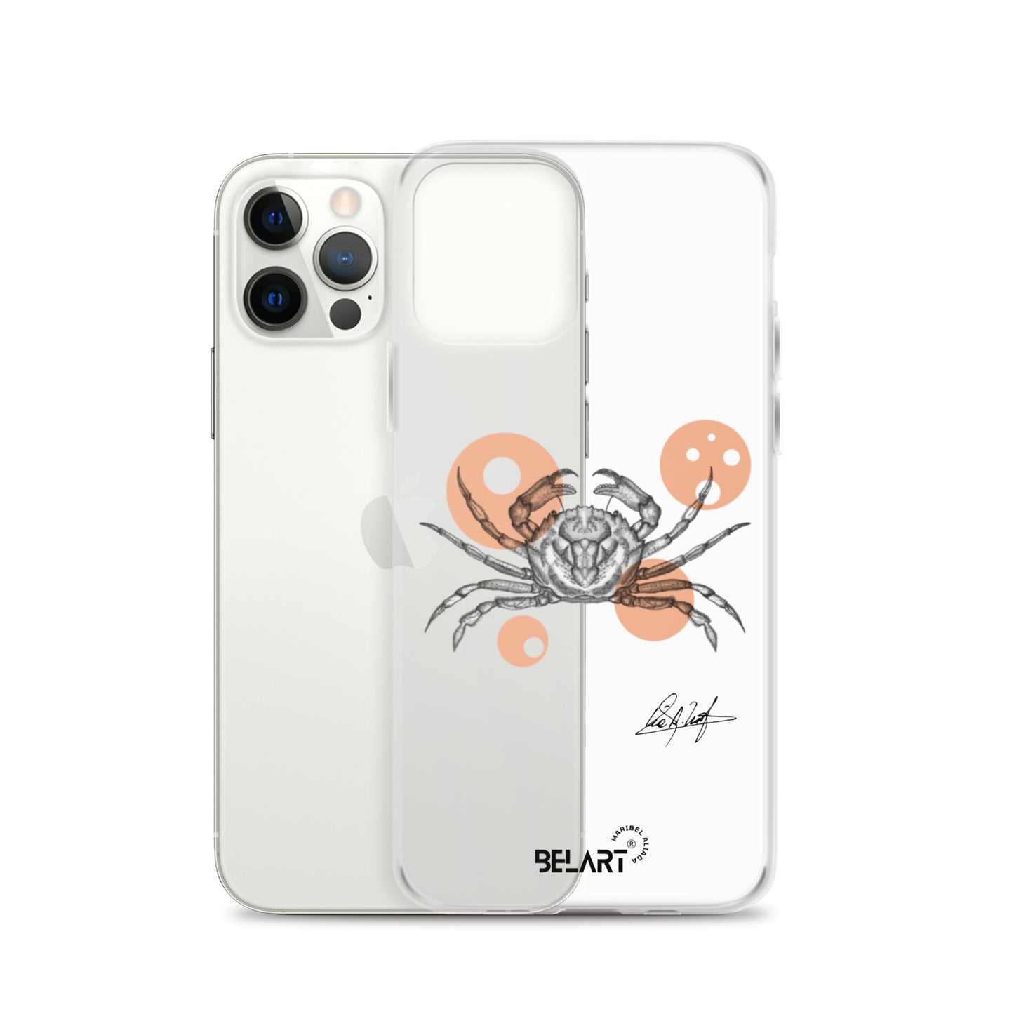 Funda transparente para iPhone® Crustáceo Marino