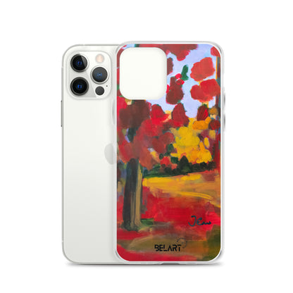 Funda transparente para iPhone® Red Forest