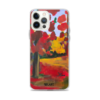 Funda transparente para iPhone® Red Forest