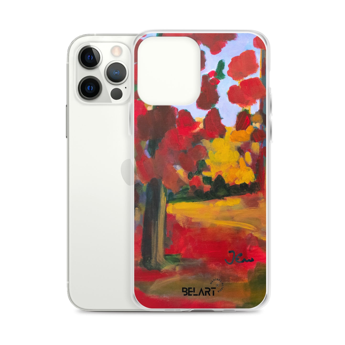 Funda transparente para iPhone® Red Forest