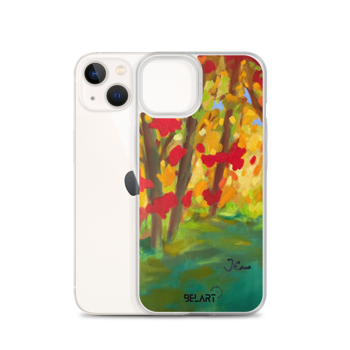 Funda transparente para iPhone® Autumn Leaves