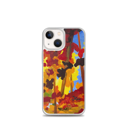 Funda transparente para iPhone® Burning Forest