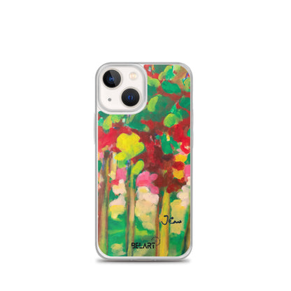 Funda transparente para iPhone® Strawberry Leaves