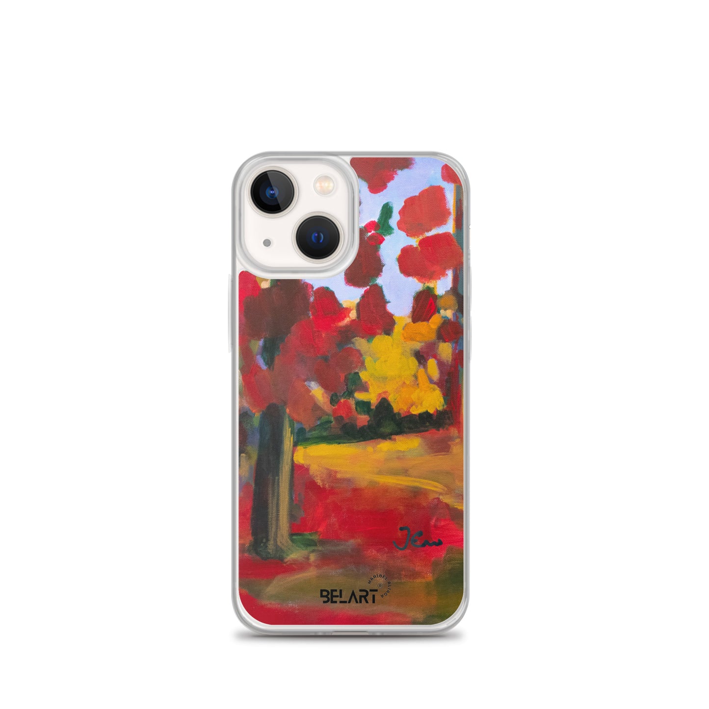 Funda transparente para iPhone® Red Forest