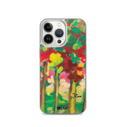 Funda transparente para iPhone® Strawberry Leaves