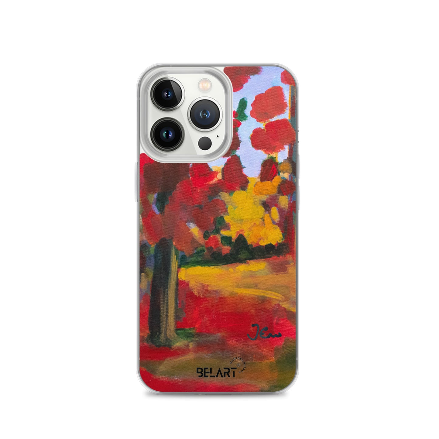 Funda transparente para iPhone® Red Forest