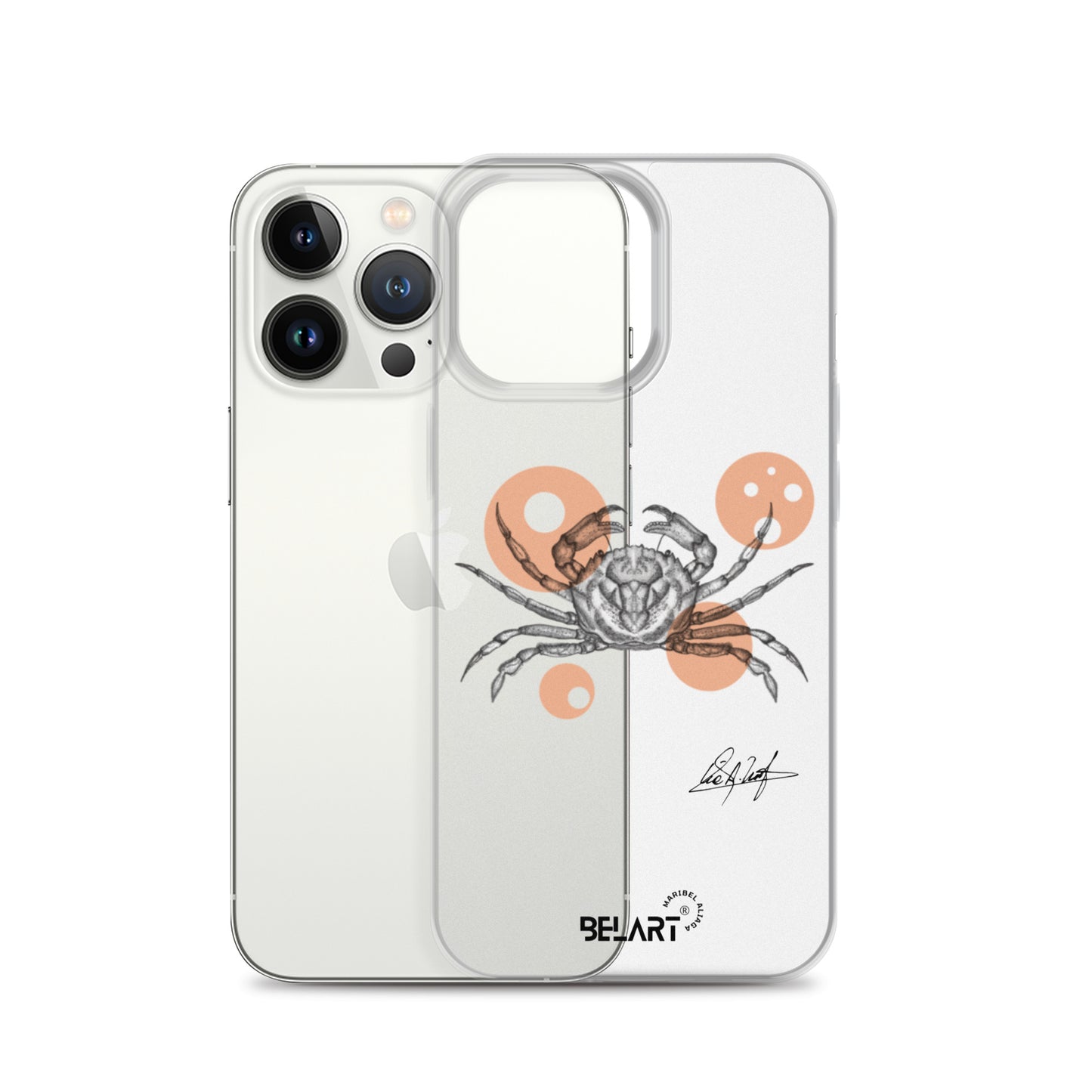 Funda transparente para iPhone® Crustáceo Marino