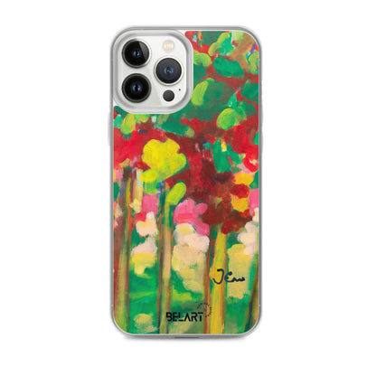 Funda transparente para iPhone® Strawberry Leaves