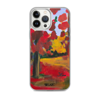 Funda transparente para iPhone® Red Forest