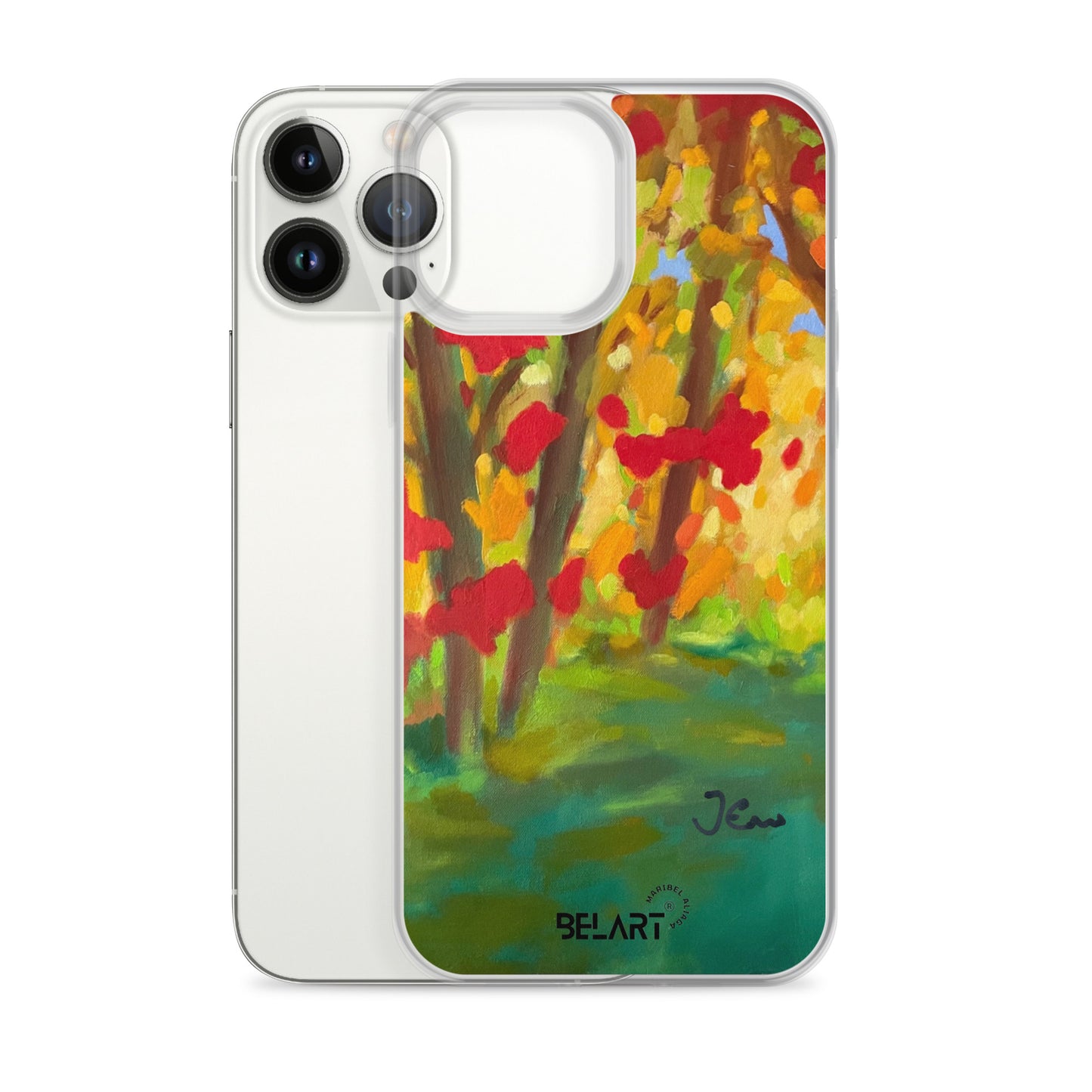 Funda transparente para iPhone® Autumn Leaves