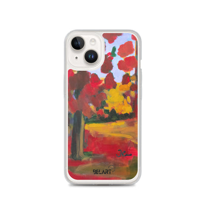 Funda transparente para iPhone® Red Forest