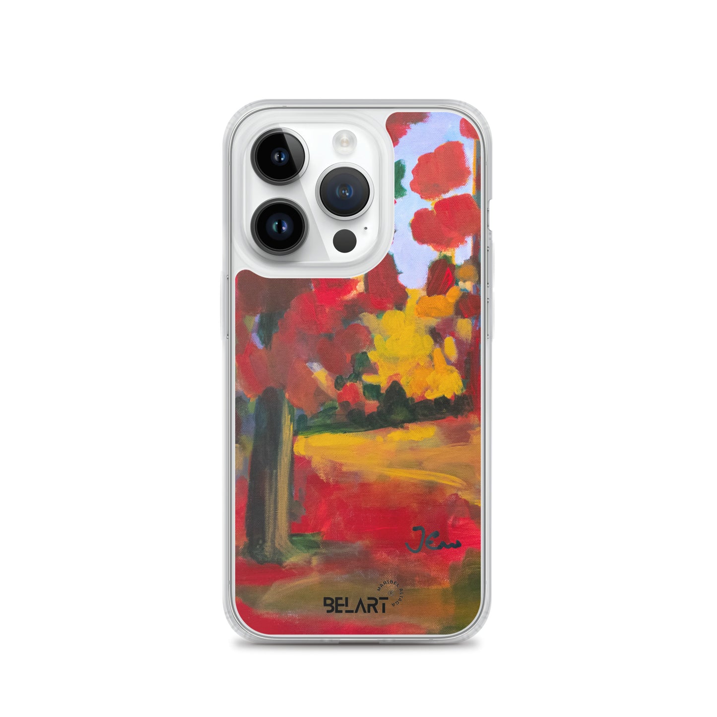 Funda transparente para iPhone® Red Forest