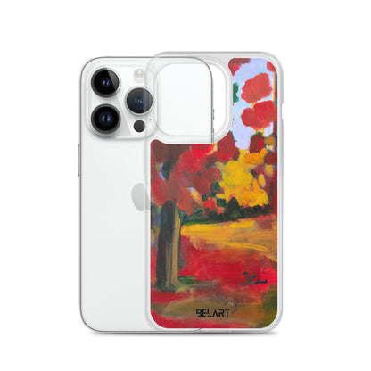 Funda transparente para iPhone® Red Forest