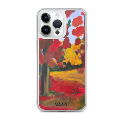 Funda transparente para iPhone® Red Forest