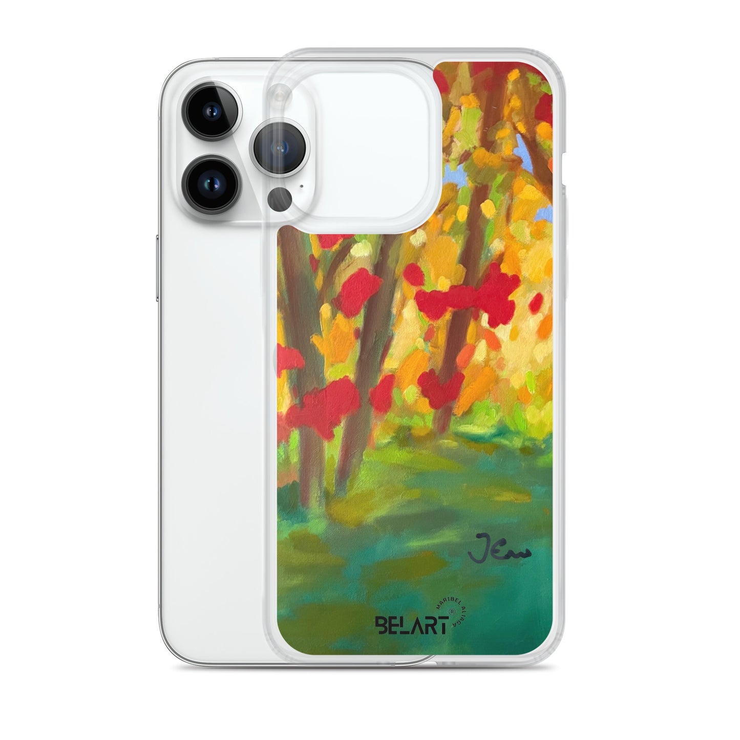 Funda transparente para iPhone® Autumn Leaves