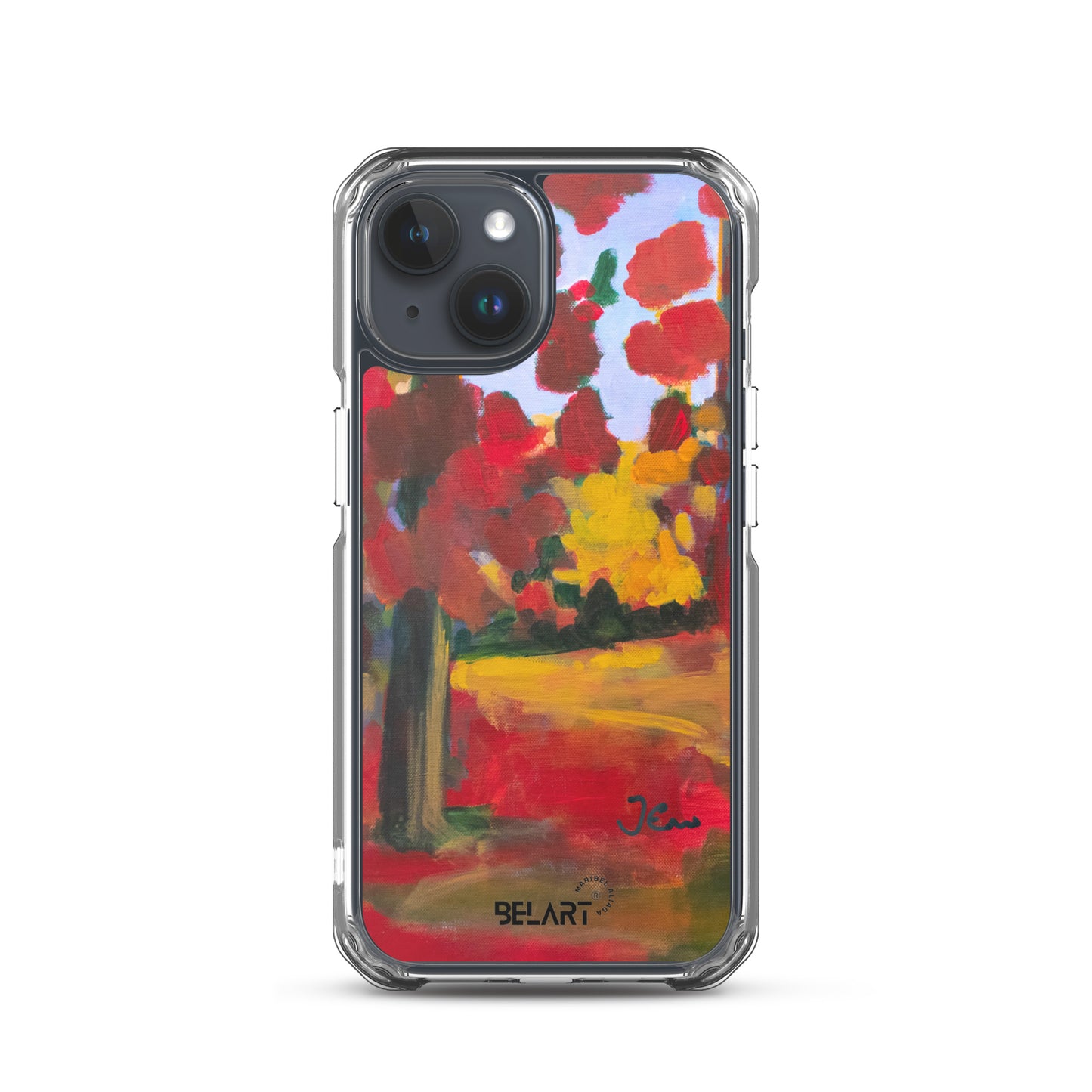 Funda transparente para iPhone® Red Forest