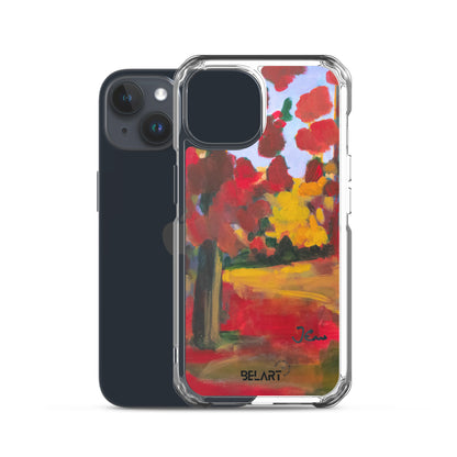 Funda transparente para iPhone® Red Forest