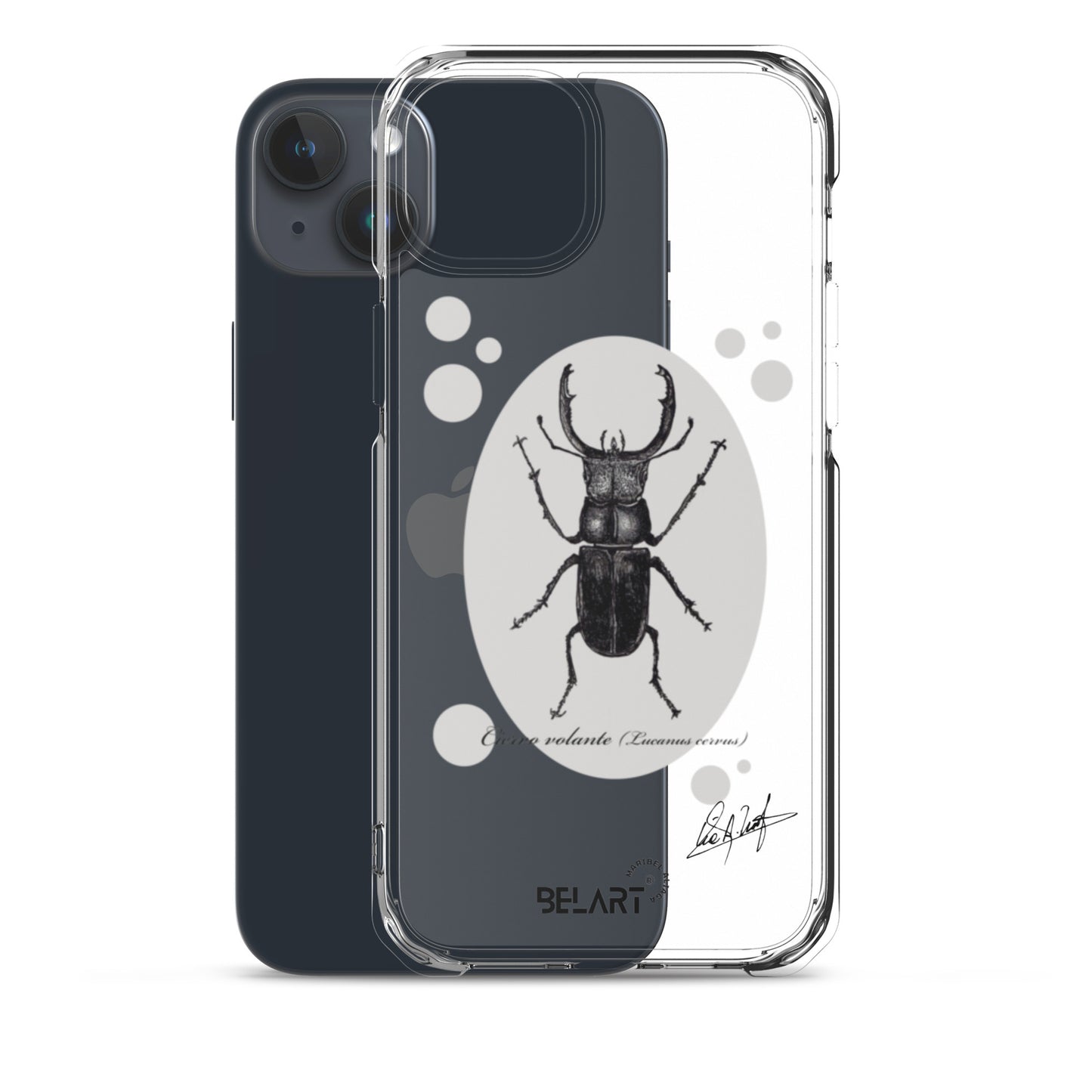 Funda transparente para iPhone® Ciervo Volante