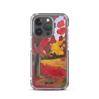 Funda transparente para iPhone® Red Forest