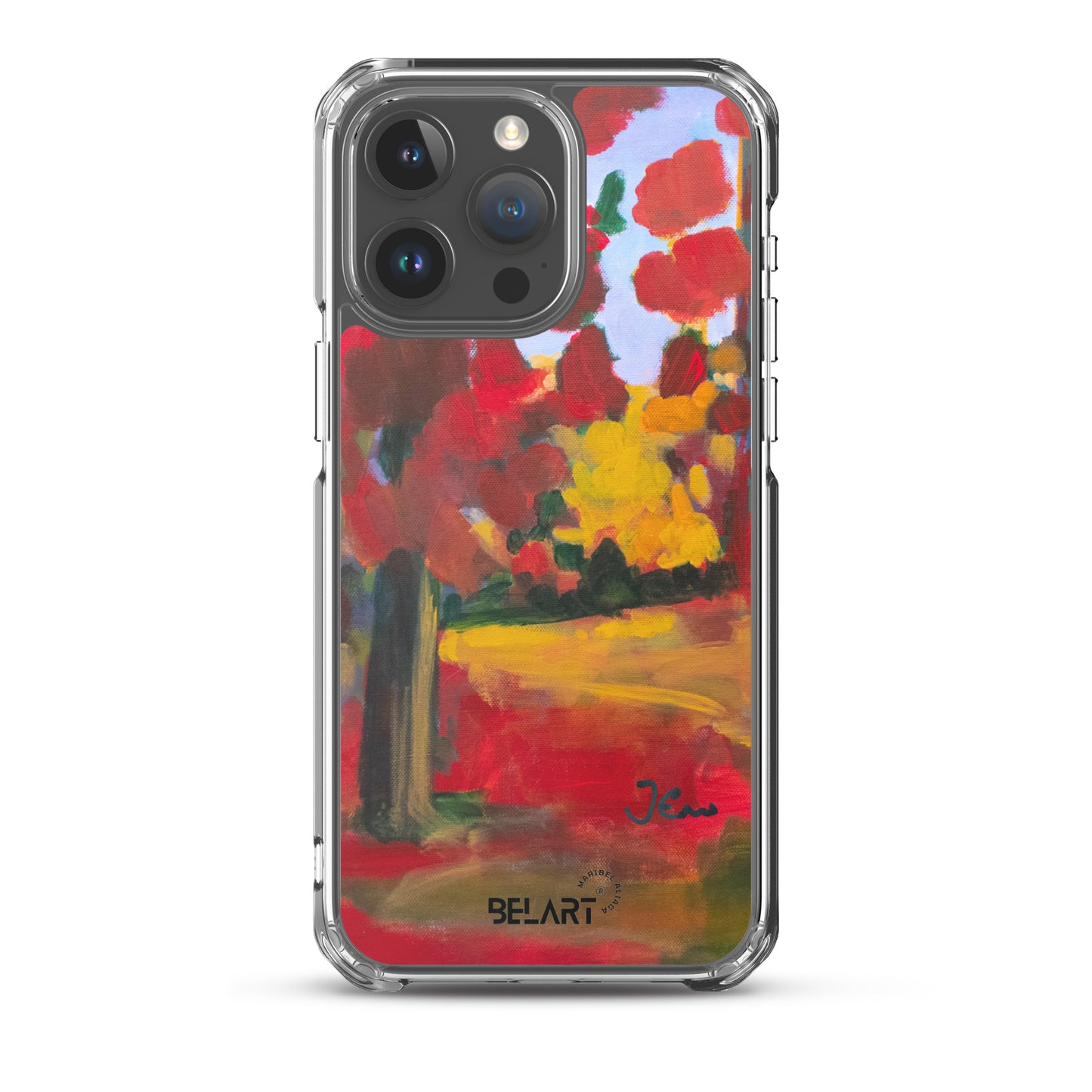 Funda transparente para iPhone® Red Forest