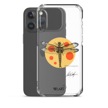 Funda transparente para iPhone® Libélula De Cuatro Puntos