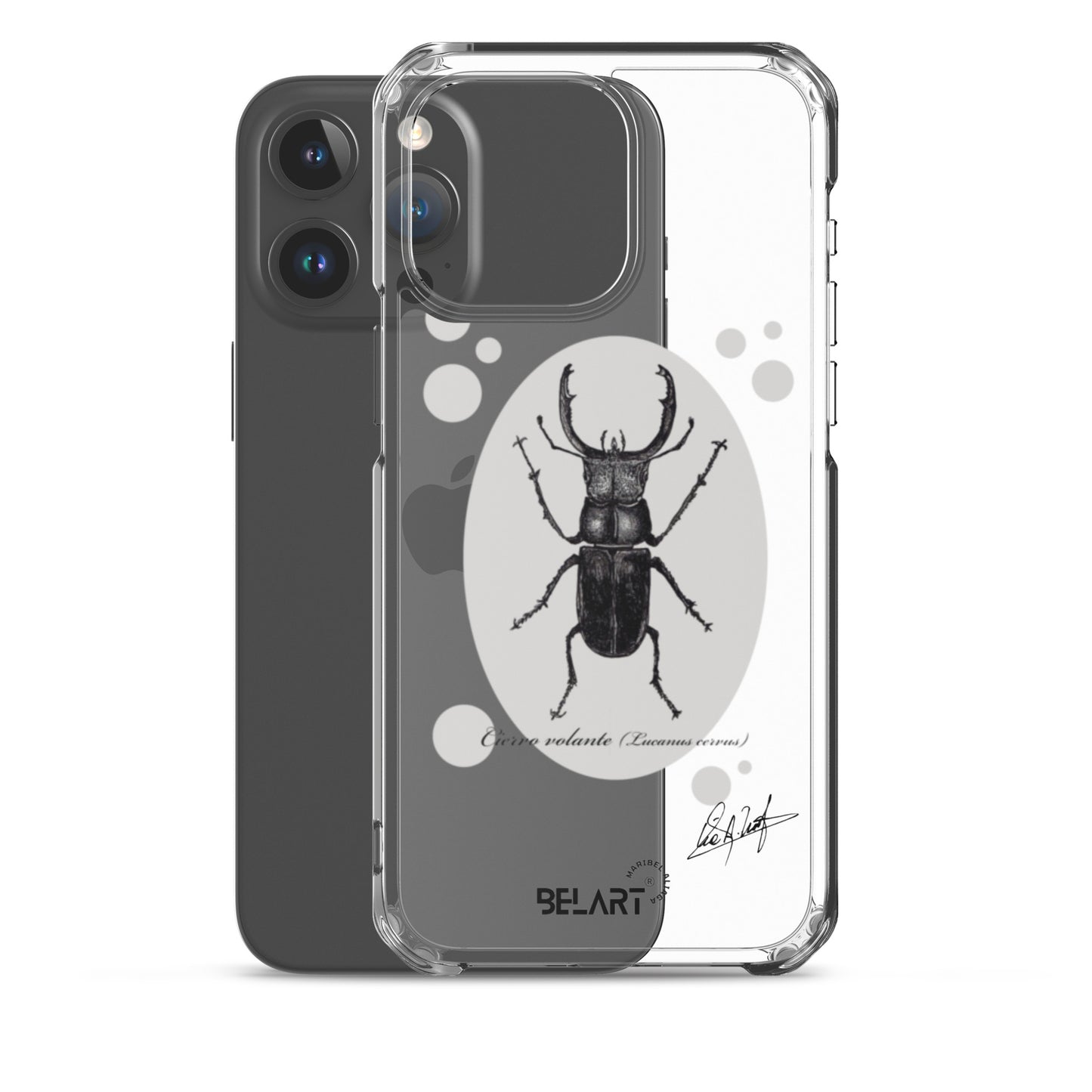 Funda transparente para iPhone® Ciervo Volante