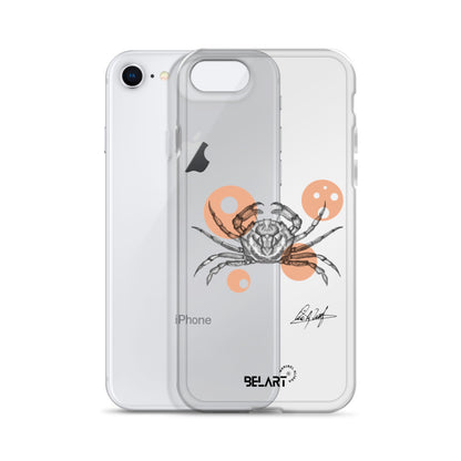 Funda transparente para iPhone® Crustáceo Marino