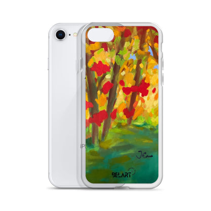 Funda transparente para iPhone® Autumn Leaves