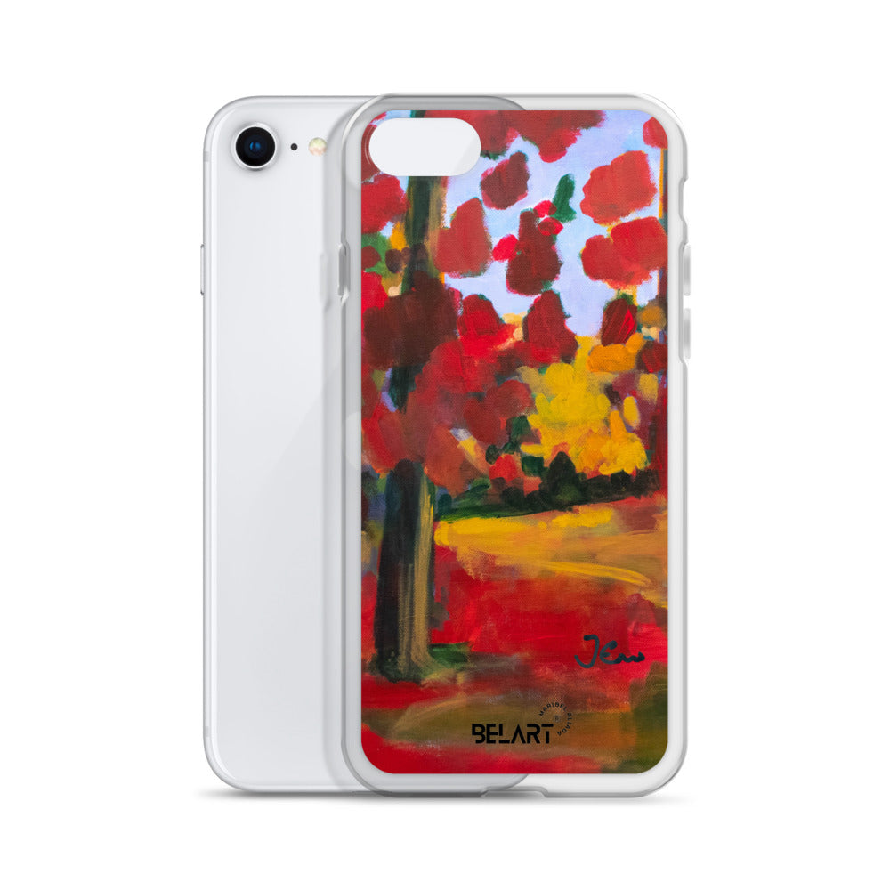 Funda transparente para iPhone® Red Forest