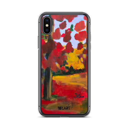 Funda transparente para iPhone® Red Forest