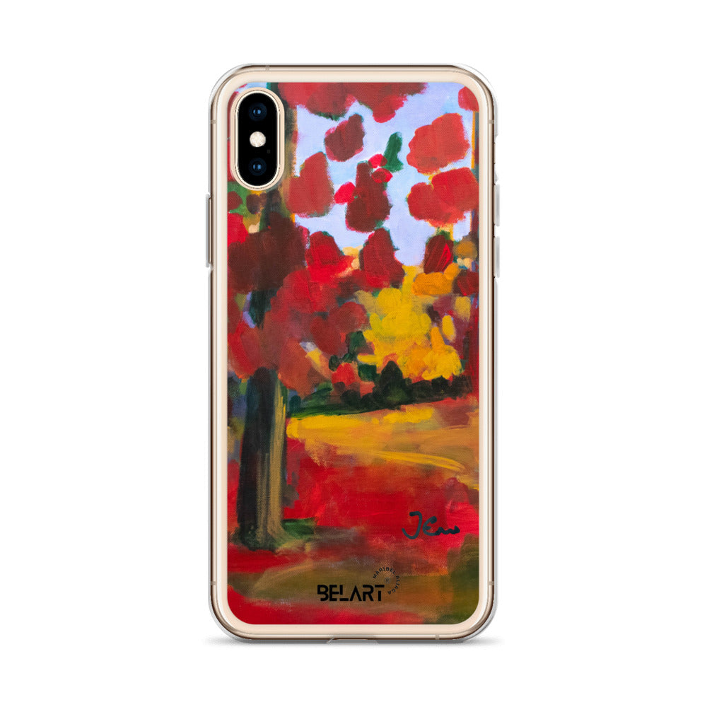 Funda transparente para iPhone® Red Forest