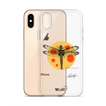 Funda transparente para iPhone® Libélula De Cuatro Puntos