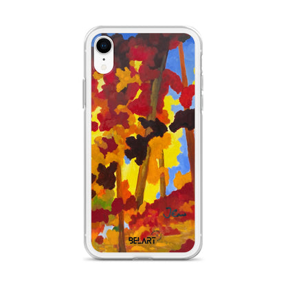 Funda transparente para iPhone® Burning Forest