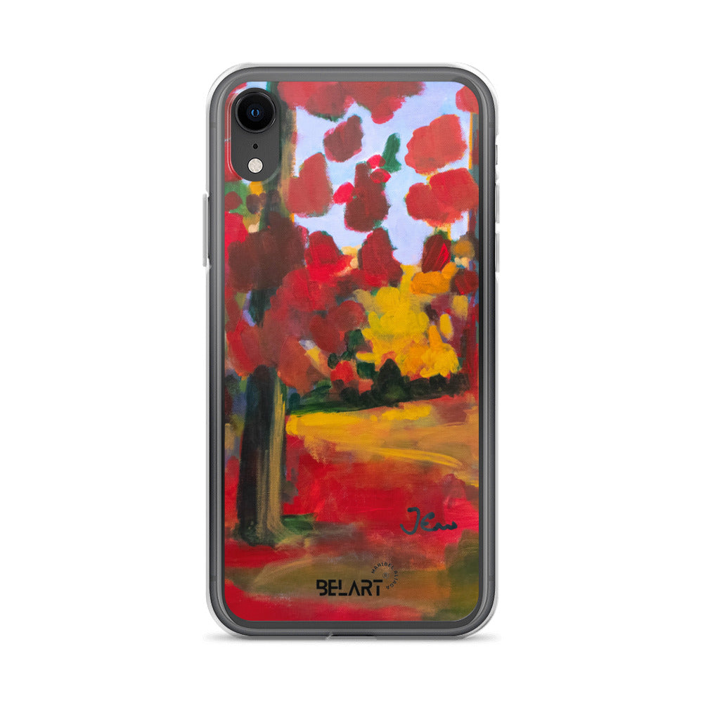 Funda transparente para iPhone® Red Forest