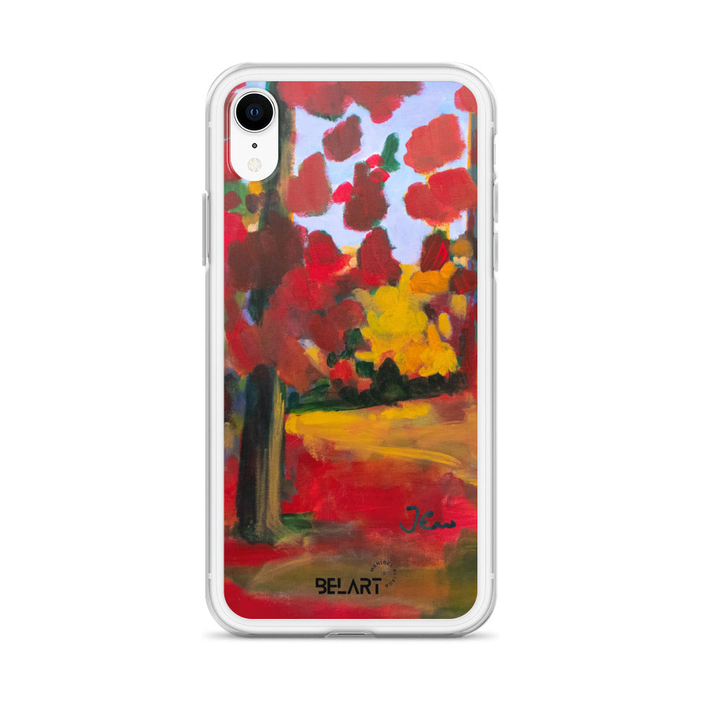 Funda transparente para iPhone® Red Forest