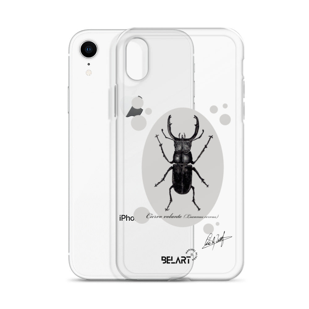 Funda transparente para iPhone® Ciervo Volante